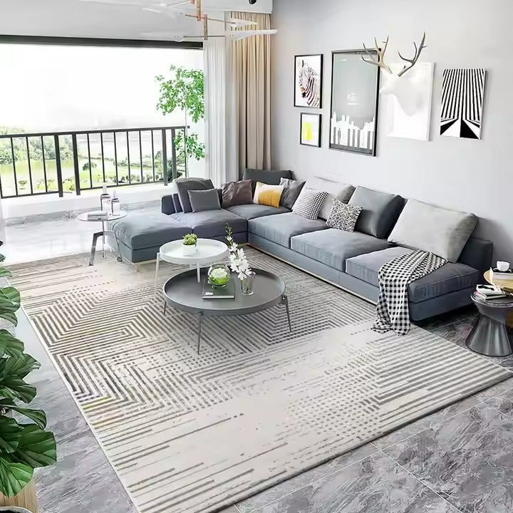 Premium Square Carpet for Living Room – Soft, Modern Home Flooring Décor (Large Size)