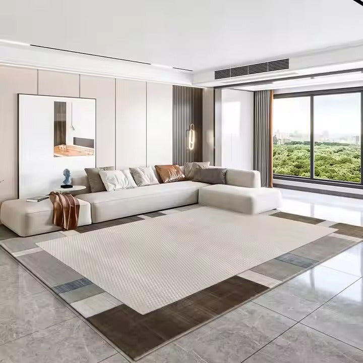 Premium Square Carpet for Living Room – Soft, Modern Home Flooring Décor (Large Size)